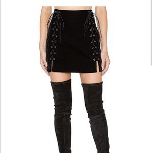 Lace Up Skirt